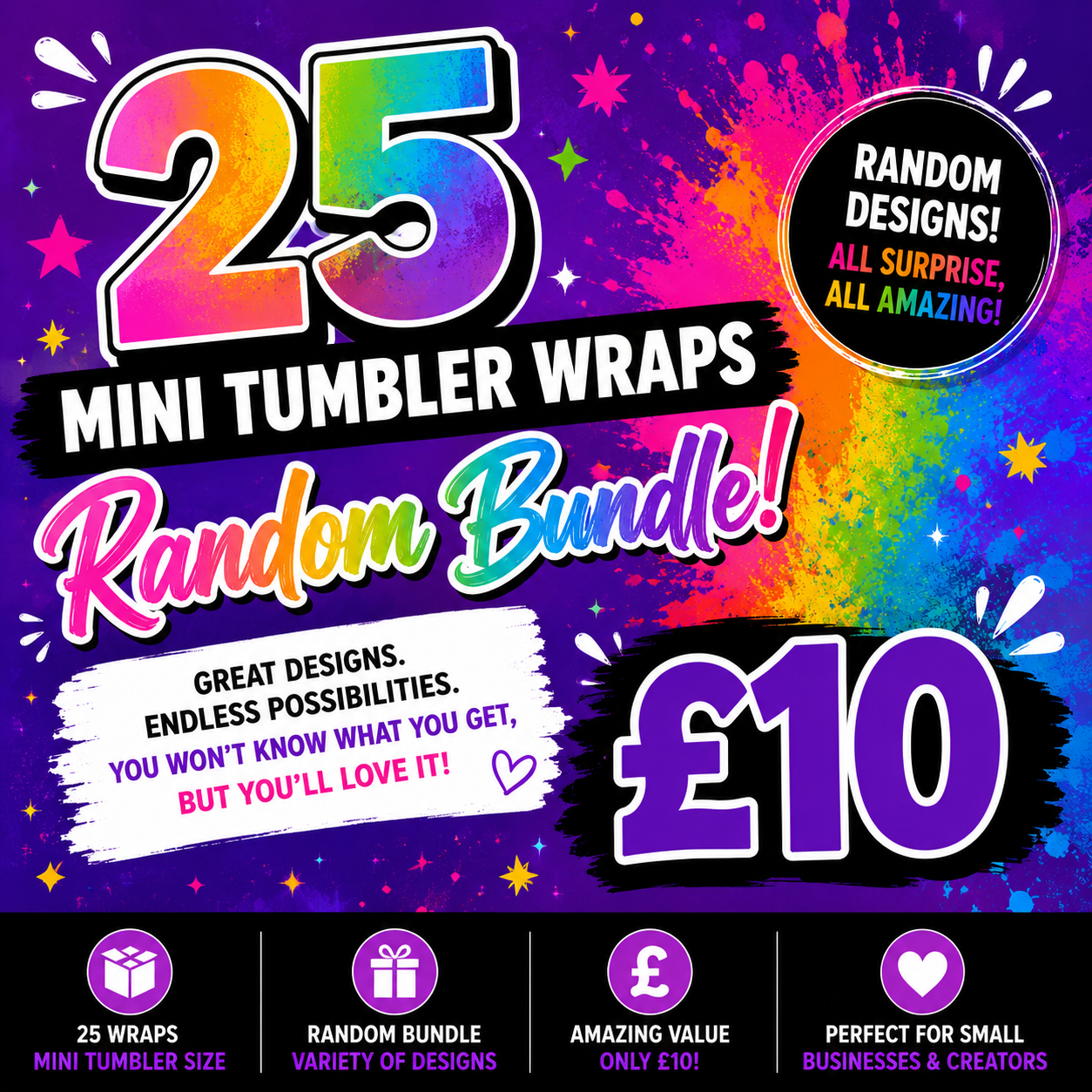Mini Tumbler Wrap Bundle