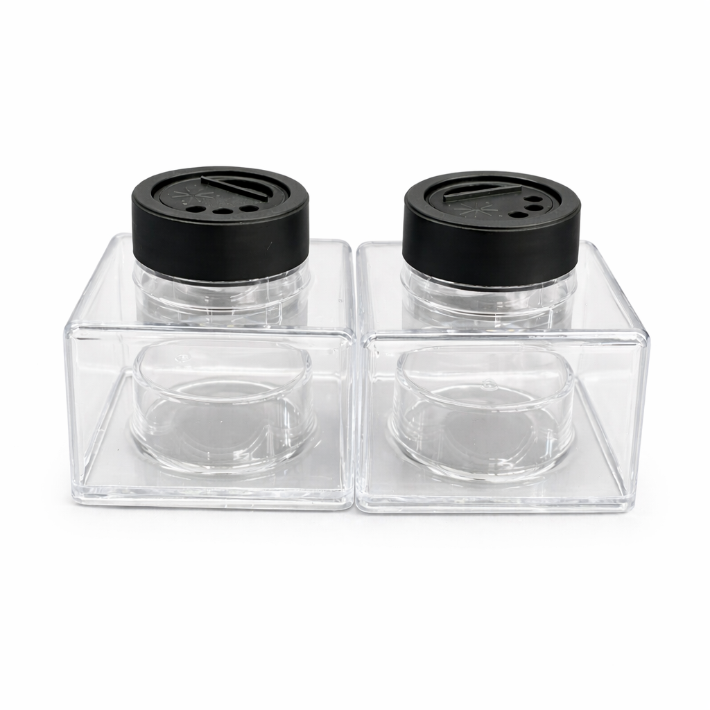 2oz/56g Clear Acrylic Stackable Glitter Jars