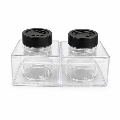 2oz/56g Clear Acrylic Stackable Glitter Jars